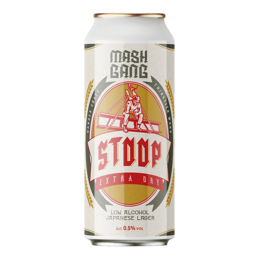 Stoop Extra Dry - 0.5% - Japanese Lager - 440ml - 4 Pack