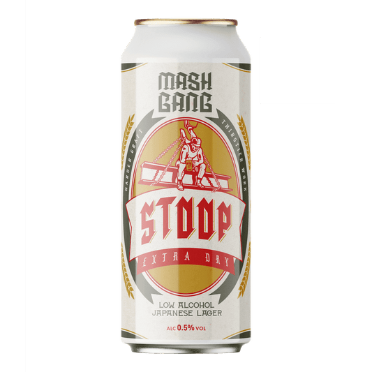 Stoop Extra Dry - 0.5% - Japanese Lager - 440ml - 4 Pack